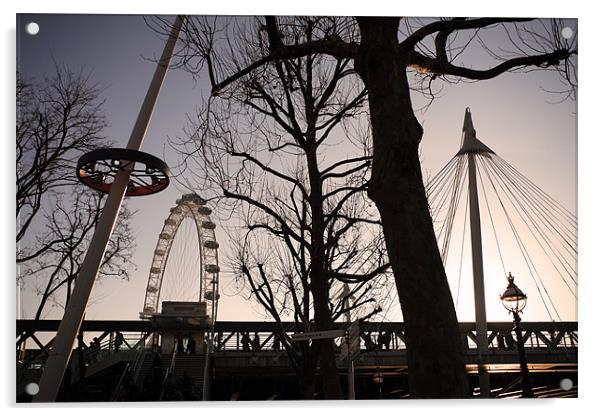 London Eye Acrylic by david harding