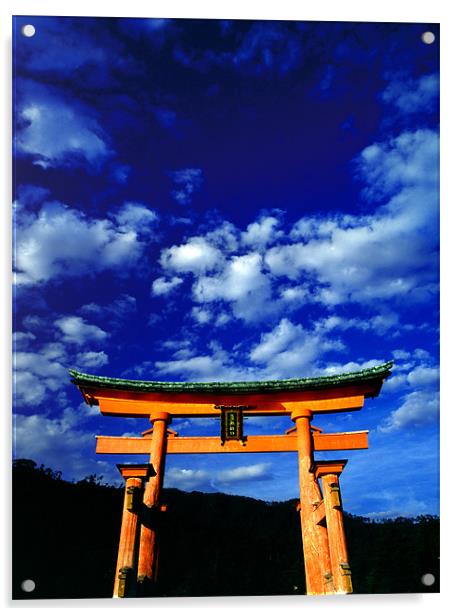 Miyajima Torii Japan Acrylic by david harding