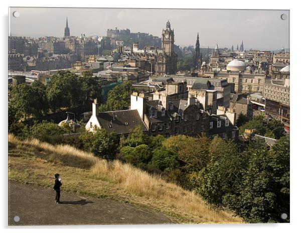 Scotland Edinburgh Acrylic by david harding