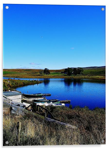 Fishing at the Cut Acrylic by Laura McGlinn Photog