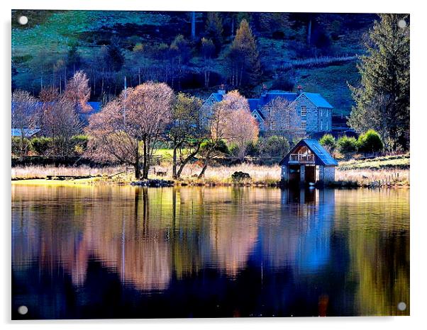 The Little Boathouse Acrylic by Laura McGlinn Photog