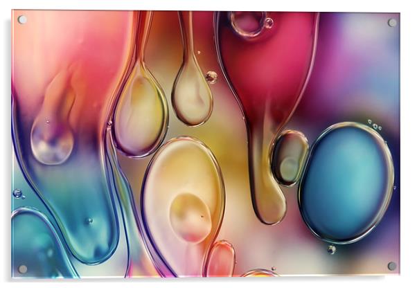 Drips of Colour Acrylic by Sharon Johnstone