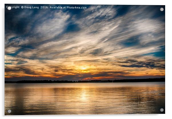 Cloudy Sunset Acrylic by Doug Long