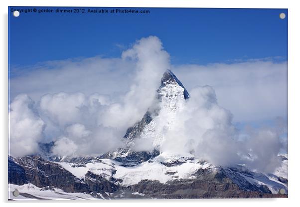 The Matterhorn Acrylic by Gordon Dimmer