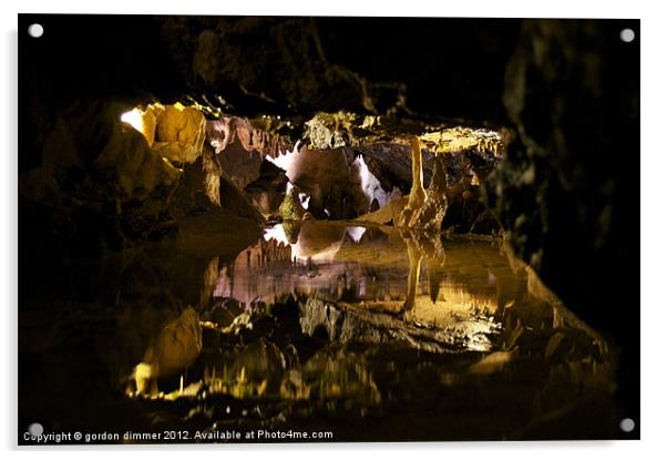 An Alien Cave? Acrylic by Gordon Dimmer