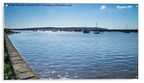  Keyhaven Harbour   Acrylic by Gordon Dimmer