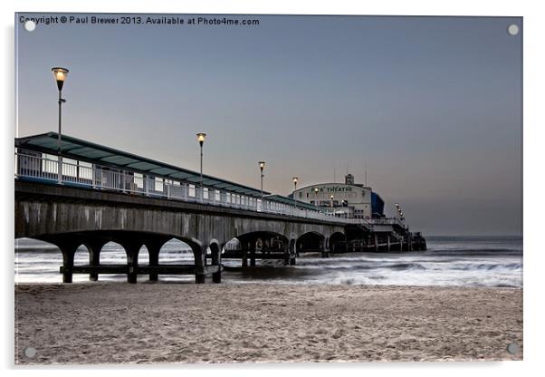 Bournemouth Pier Acrylic by Paul Brewer