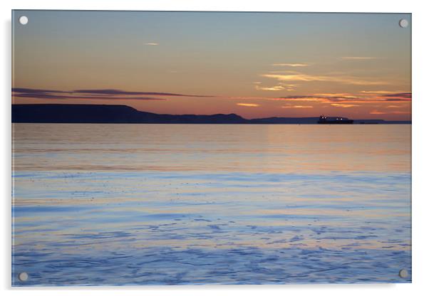 Sunrise ver Weymouth Bay Acrylic by Paul Brewer