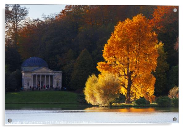 Stourhead Wiltshire Acrylic by Paul Brewer