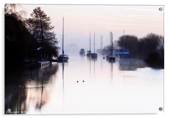 River Frome at Wareham Acrylic by Paul Brewer