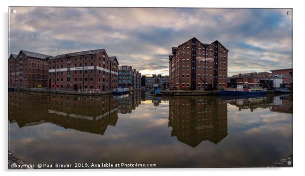 Gloucester Docks  Acrylic by Paul Brewer