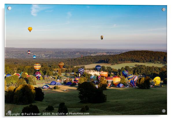 Longleat Balloons  Acrylic by Paul Brewer