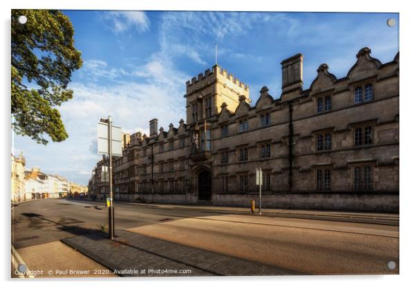 Universiry College Oxford Acrylic by Paul Brewer