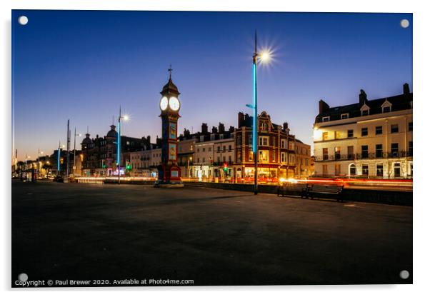 Weymouth Jubilee Clock Acrylic by Paul Brewer