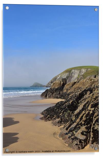 Coumeenole beach Acrylic by barbara walsh