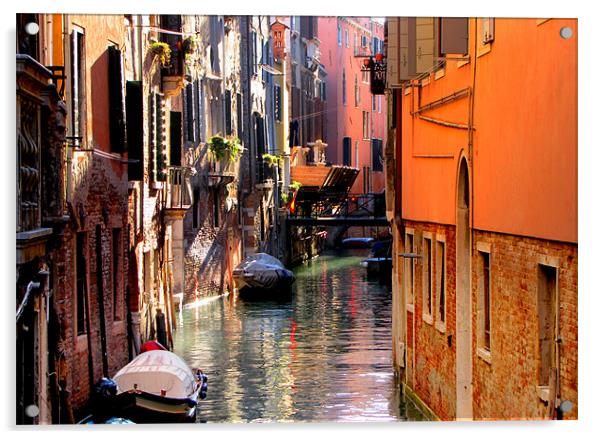 Venice in October Acrylic by barbara walsh