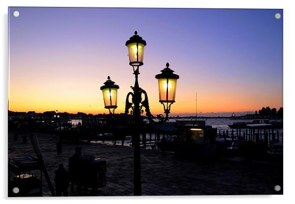 Good Morning Venice Acrylic by barbara walsh