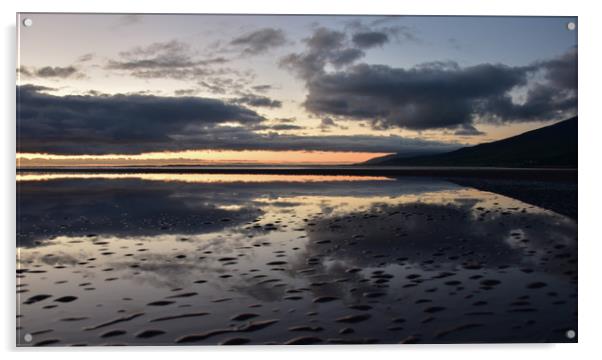 Dawn at Cappagh beach Acrylic by barbara walsh