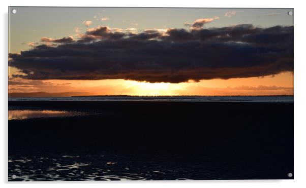 sunrise at Cappagh beach Acrylic by barbara walsh