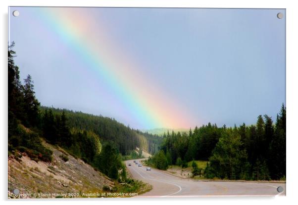 Rainbow Acrylic by Elaine Manley