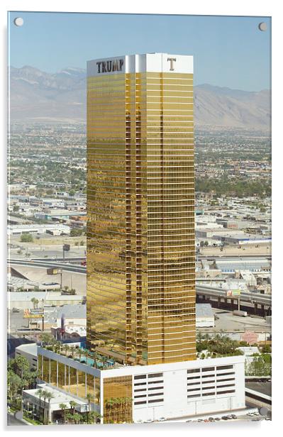 The Trump Tower Las Vegas Acrylic by Greg Marshall
