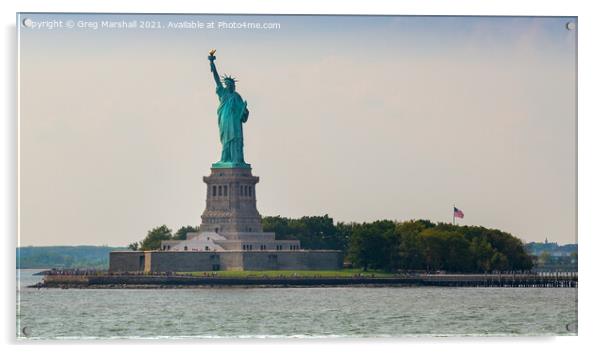 Statue of Liberty New York Acrylic by Greg Marshall
