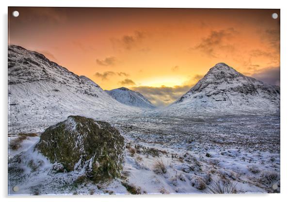 Buachaille Etive Mor Acrylic by Andrew Jack