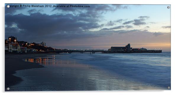 Seafront Sunrise Acrylic by Phil Wareham