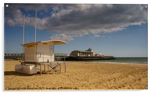 Lifeguards by the Pier Acrylic by Phil Wareham