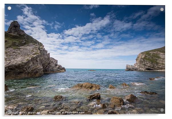 Rocks at Mupe Acrylic by Phil Wareham