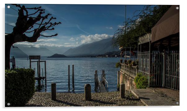 Lago di Como Acrylic by Phil Wareham