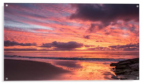 Across the bay at sunrise Acrylic by Phil Wareham