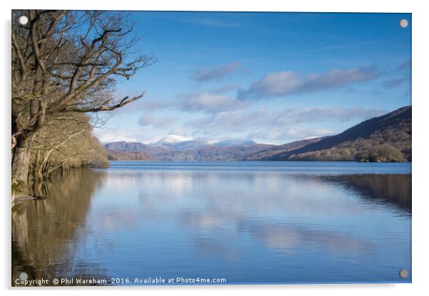 Coniston Water Acrylic by Phil Wareham