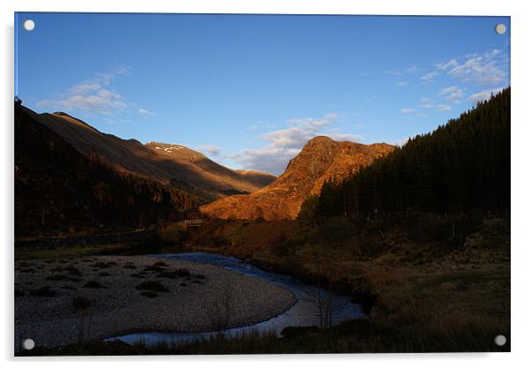 Glorious Sunshine in Glen Sheil Acrylic by James MacRae