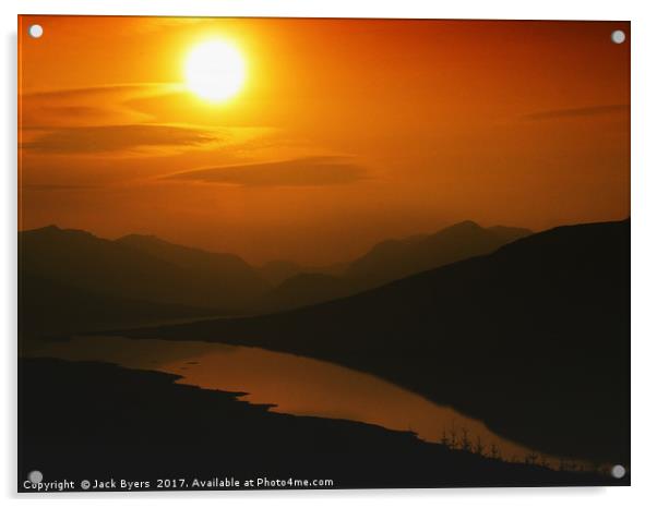     Highland Sunset                            Acrylic by Jack Byers