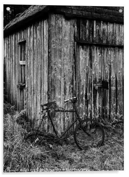 Bike Shed Acrylic by Jack Byers
