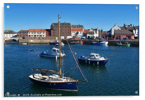 Victoria Harbour Dunbar Acrylic by Jack Byers