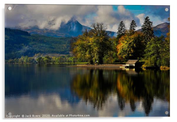 Loch Ard Reflection Acrylic by Jack Byers