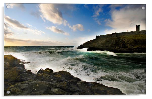 Fenella Beach Acrylic by Julie  Chambers