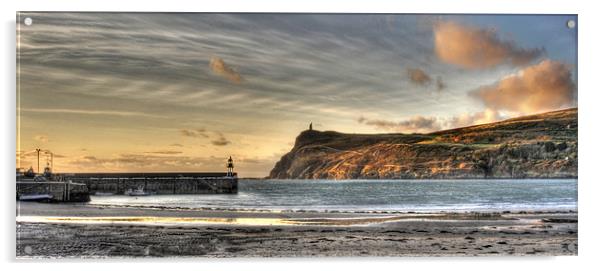 Port Erin Bay Acrylic by Julie  Chambers