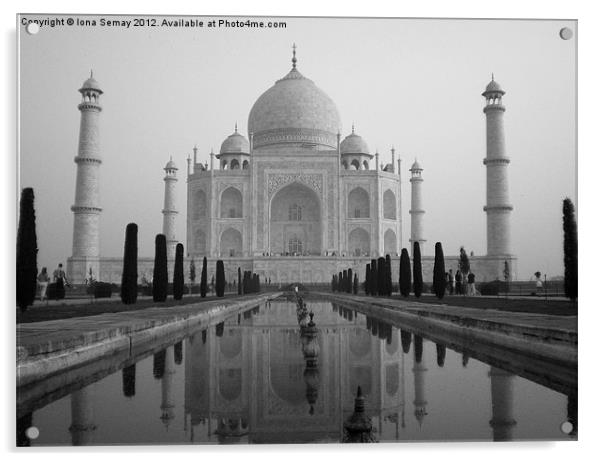 The Taj Mahal Acrylic by Iona Semay