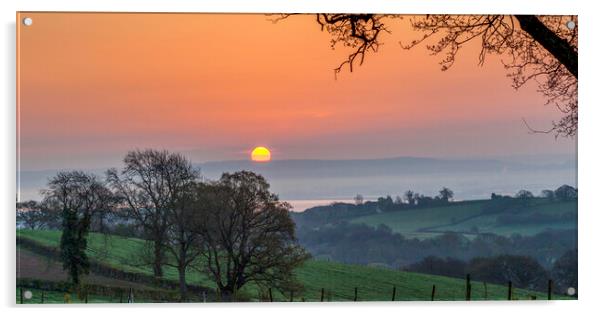 April Sunrise Acrylic by David Tinsley