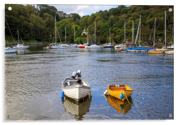 Harbour Reflections Acrylic by David Tinsley