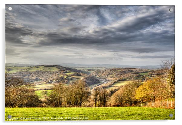 The Wye Valley Acrylic by David Tinsley