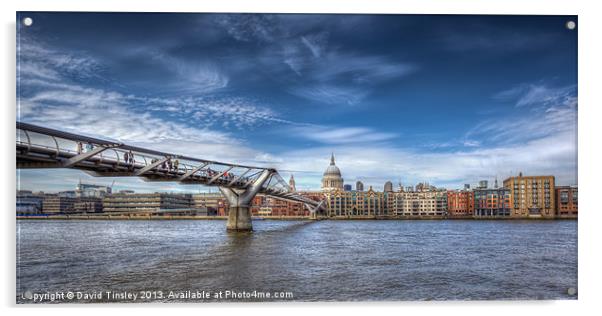 London Panorama Acrylic by David Tinsley