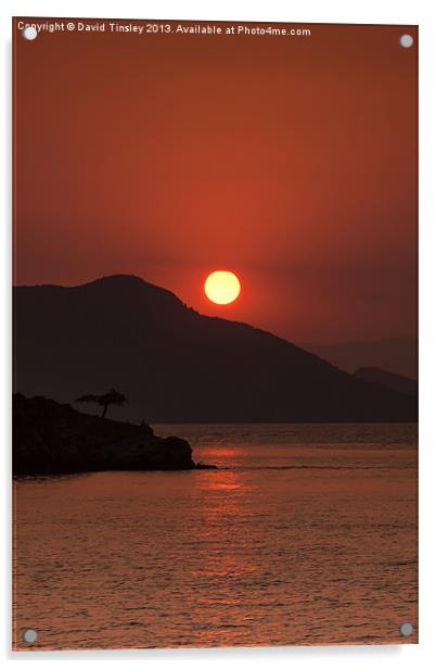 Turkish Sunset Acrylic by David Tinsley