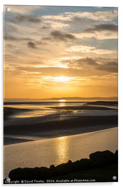 Severn Sundown Acrylic by David Tinsley