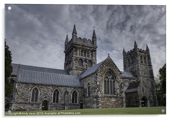 Wimborne minster Acrylic by Andy dean