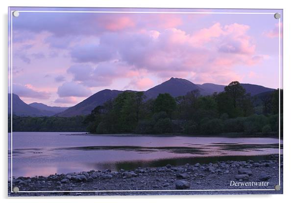 derwentwater Acrylic by peter thomas