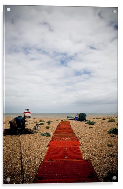 Dungeness Walkway Acrylic by Alastair Gentles